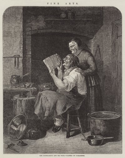 The Coppersmith and His Wife by Christian Andreas Schleisner